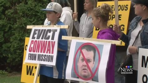 protesters ask ottawa to help remove sex offender from mission ctv news