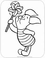 Piglet Coloring Pages Disneyclips Pinwheel sketch template