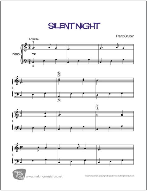 silent night piano sheet   ubicaciondepersonascdmxgobmx