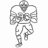 Mascots Player Footbal sketch template