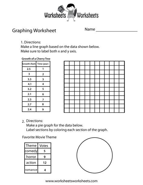 science graphs  charts worksheets db excelcom