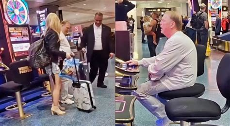 Mark Davis And Blonde Gf Were Caught Playing Slots At Airport