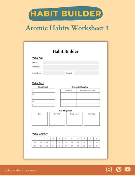 atomic habits worksheet monthly weekly yearly habit etsy australia