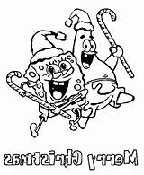 Coloring Pages Christmas Spongebob Printable Kids Merry Library Clipart Patrick sketch template