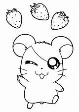 Coloring Strawberry Pages Hamtaro Strawberries Cute Pig Guinea Kawaii Animal Printable Choose Board Parentune Categories Books Fruits sketch template