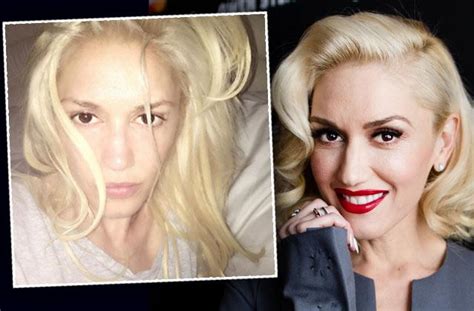 gwen stefani goes barefaced after shelton begs her to ditch makeup