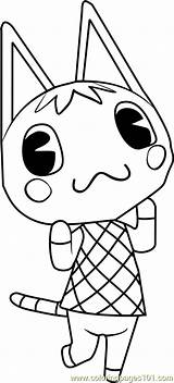 Rosie Animalcrossing Raymond Getdrawings Villager Coloringpages101 sketch template