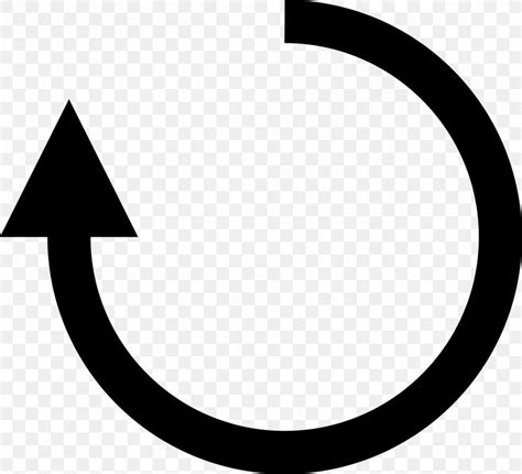 clockwise arrow rotation png xpx clockwise area black  white crescent