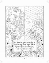 Coloring Beginning Creation Majestic Expressions Pages Bible Christian Choose Board Amazon sketch template