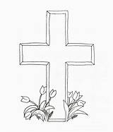 Coloring Printable Crosses Cross Pages Library Clipart sketch template