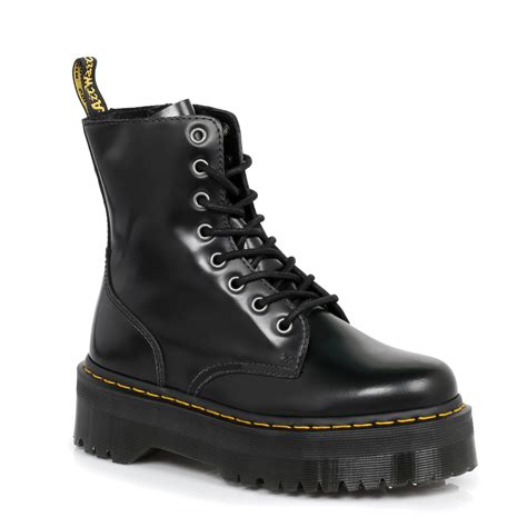 dr martens black jadon leather womens boots sizes   ebay