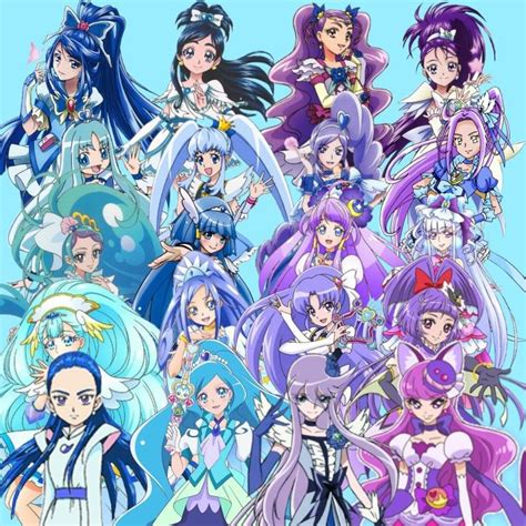 blue purple precure anime pretty cure cute pictures