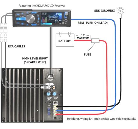 channel amp  speakers wiring diagram