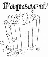 Popcorn Coloring Pages Kids Printable Food Clipart Lovers Box Healthiest Snack Flavors Print Template Color Coming Many Bucket Popular Healthy sketch template