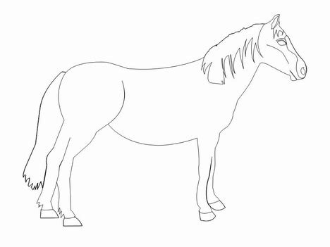 horse clip art template