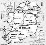 Ireland Coloring Map Kids Activity Quiz Printout Enchantedlearning Color Maps Activities Pages Europe Geography Continent Irish Republic Worksheets Study Enchanted sketch template
