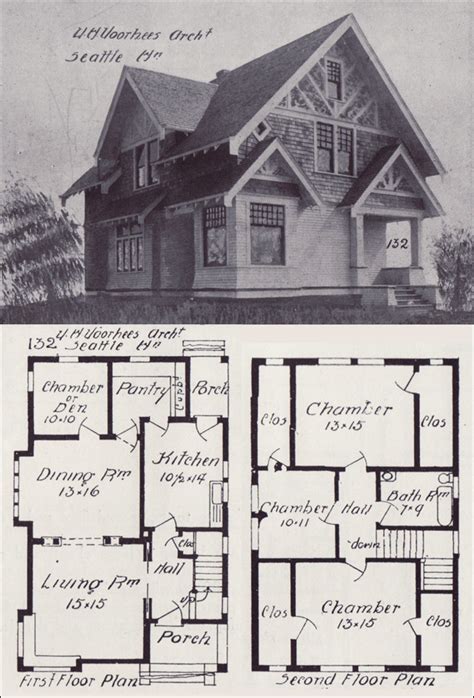 seattle homes tudor style house plan design    western home builder victor