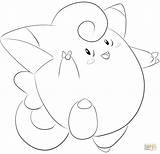 Pokemon Clefairy Coloring Pages Drawing Printable Lineart Lilly Gerbil Mew Generation Dot Color sketch template