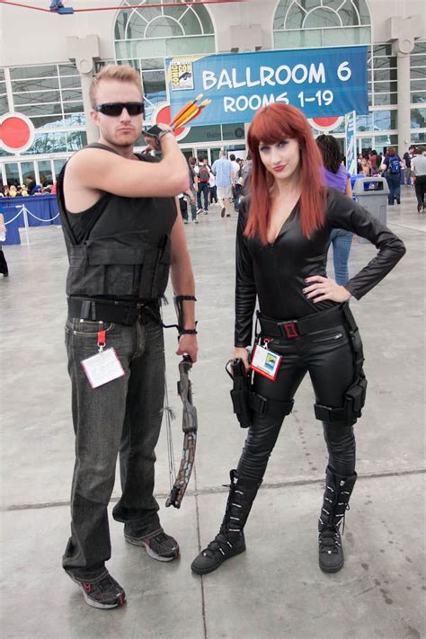 Hawkeye And Black Widow Sdcc 2012 Hayley Sargent In
