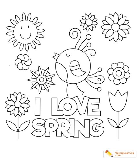 spring coloring page   spring coloring page