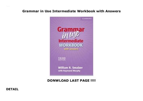 grammar   intermediate workbook  answers