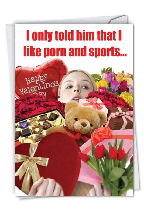 Porn And Sports Funny Valentine S Day Greeting Card