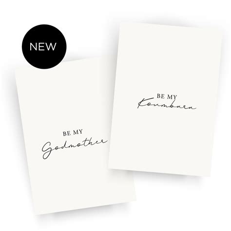godparent proposal cards wedding paper chic