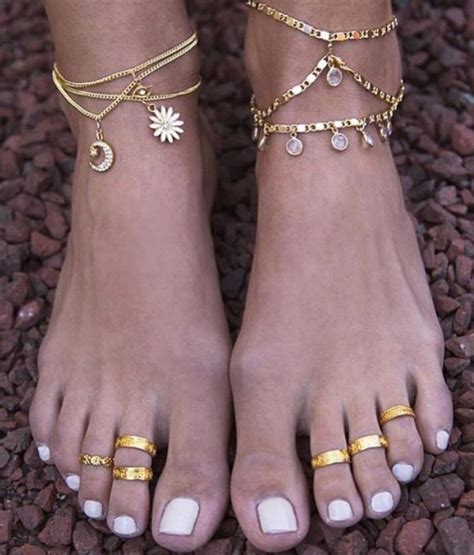 Anklets And Toe Rings Adorn Me Footsies Pinterest