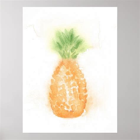 tropical pineapple poster zazzlecouk