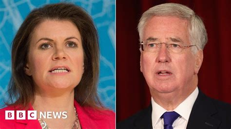 michael fallon apologised for touching journalist s knee bbc news