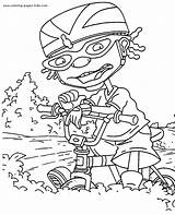 Coloring Pages Rocket Power Cartoon Printable Color Character Kids Sheets Found sketch template