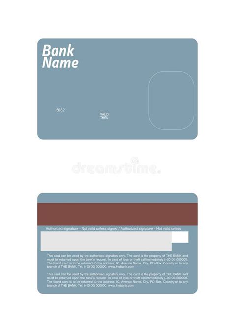 credit card template stock vector illustration  banking