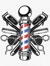 Barber Pole Shop Clippers Barbers Vintage Scissors Sticker Tools Hair Crossed Logo Clipart Redbubble Features Stickers Stylist Decor Amazon sketch template
