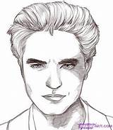 Pattinson Twilight Cullen sketch template