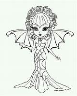Jadedragonne Dragonne Lineart Witch Lolita Pullip Cute Digi Printable sketch template