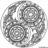 Coloring Yang Pages Yin Mandala Hippie Printable Ying Welshpixie Deviantart Book Colouring Mandalas Color Print Adult Activity Books Getcolorings Popular sketch template