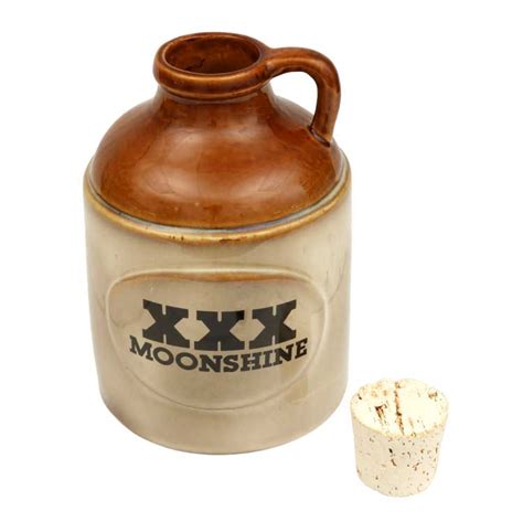 xxx moonshine jug vase with cork stopper centerpiece country western