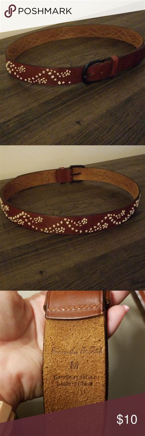 Abercrombie And Fitch Belt Brown Leather Belt Belt Accessories