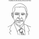 Barack Obama Coloring Amazing Election Presidential Poster sketch template