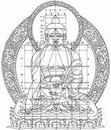 Buddha Thangka Geometry Drawing Painting Sacred Grid Tibetan Draw Lion Divine Proportion Patterns Materials Architecture Methods Nature Structural Janice Jackson sketch template