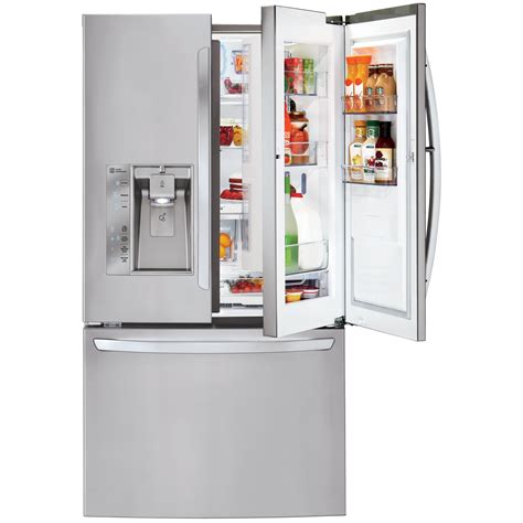 lg lfxss  cuft mega capacity door  door french door refrigerator stainless