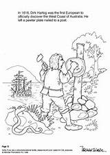 Colouring Whole Pages Book Captain Cook sketch template