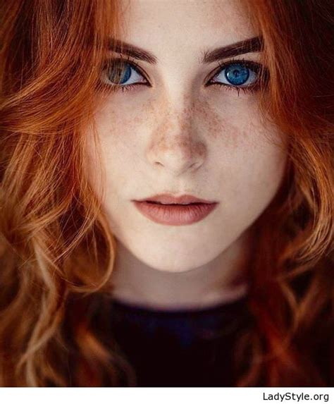 beauty with red hair and blue eyes ladystyle red hair woman woman face red hair