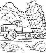 Coloring Truck Pages Road Off Printable Book Dump Print sketch template