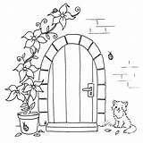 Door Coloring Stamps Digi Pages Background House Sliekje Mediterranean Entrance Front Stamp Colouring Cute Behind Cozy Nine Inspiration Choose Board sketch template