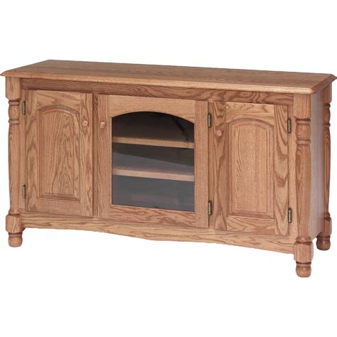 country trend solid wood oak tv stand   oak