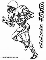 Coloring Football Pages Player Printable Players 49ers Jersey Nebraska Nfl Ohio State Alabama Raiders Sports Sheets Odell Beckham Drawing Soccer sketch template
