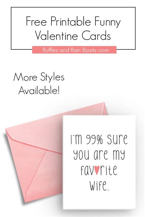 hilarious printable valentines cards  adults  ready