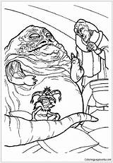 Jabba Hutt Pages Coloring Powerful Galaxy Gangsters Color Online Print sketch template