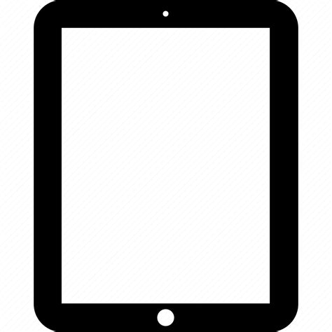 apple simple devices mobile tablet ipad icon   iconfinder